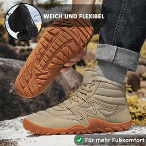 draussenfeet winter barfussschuhe schneestiefel 31514 sand