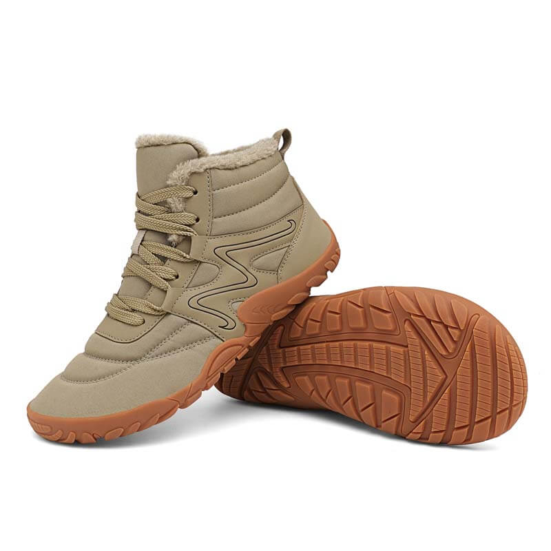Winter-Schneestiefel Warme High-Top-Wanderschuhe Rutschfester & Wasserdichter Barfußschuh für den Winter (Unisex)
