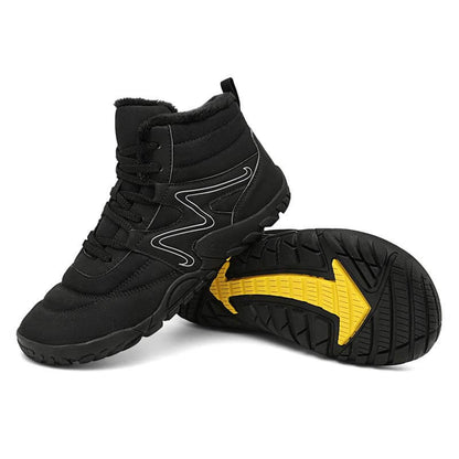 Winter-Schneestiefel Warme High-Top-Wanderschuhe Rutschfester & Wasserdichter Barfußschuh für den Winter (Unisex)