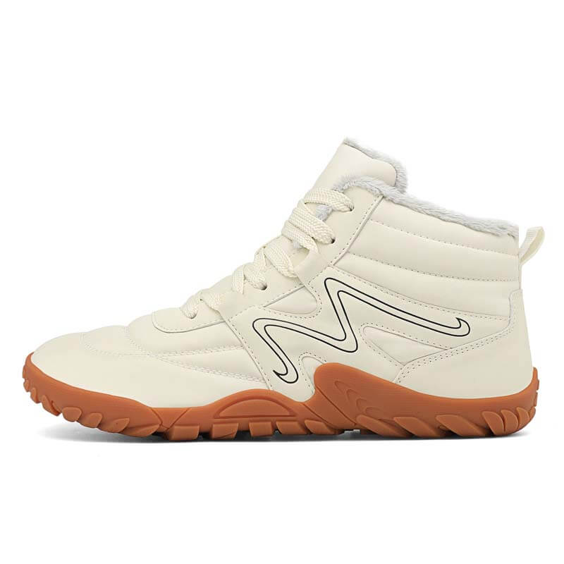 Winter-Schneestiefel Warme High-Top-Wanderschuhe Rutschfester & Wasserdichter Barfußschuh für den Winter (Unisex)
