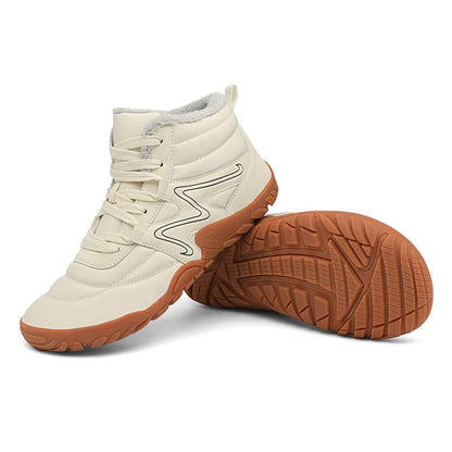 Winter-Schneestiefel Warme High-Top-Wanderschuhe Rutschfester & Wasserdichter Barfußschuh für den Winter (Unisex)