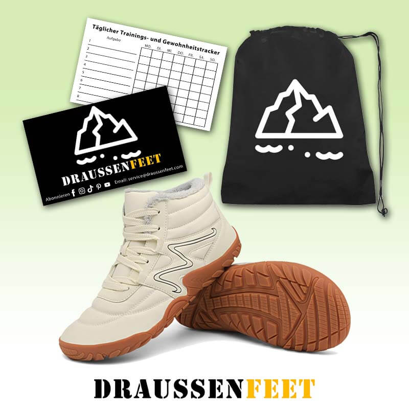 Winter-Schneestiefel Warme High-Top-Wanderschuhe Rutschfester & Wasserdichter Barfußschuh für den Winter (Unisex)
