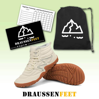 Winter-Schneestiefel Warme High-Top-Wanderschuhe Rutschfester & Wasserdichter Barfußschuh für den Winter (Unisex)