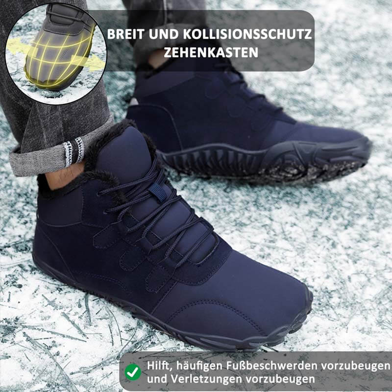 Outdoor-Winter-Schneestiefel Barfuß Verdickte Warme Wanderschuhe Rutschfester & Wasserdichter Barfußschuh für den Winter (Unisex)