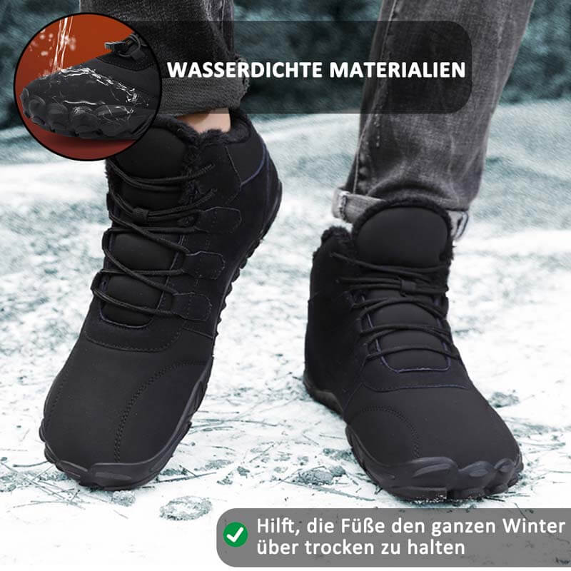 Outdoor-Winter-Schneestiefel Barfuß Verdickte Warme Wanderschuhe Rutschfester & Wasserdichter Barfußschuh für den Winter (Unisex)