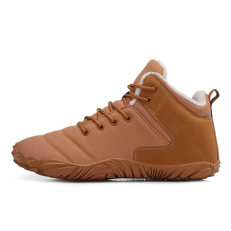 Wanderschuhe Schneestiefel Lässig Verschleißfest Rutschfester & Wasserdichter Barfußschuh für den Winter (Unisex)