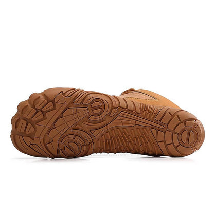 Wanderschuhe Schneestiefel Lässig Verschleißfest Rutschfester & Wasserdichter Barfußschuh für den Winter (Unisex)