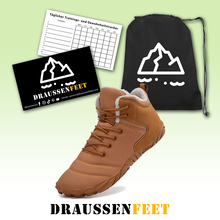 Lade das Bild in den Galerie-Viewer, draussenfeet winter barfussschuhe schneestiefel 31516 braun
