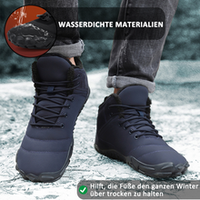 Lade das Bild in den Galerie-Viewer, draussenfeet winter barfussschuhe schneestiefel 31516 dunkelblau
