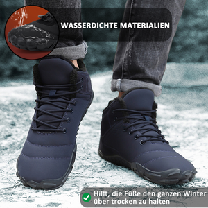 draussenfeet winter barfussschuhe schneestiefel 31516 dunkelblau