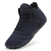 Lade das Bild in den Galerie-Viewer, draussenfeet winter barfussschuhe schneestiefel 31516 dunkelblau
