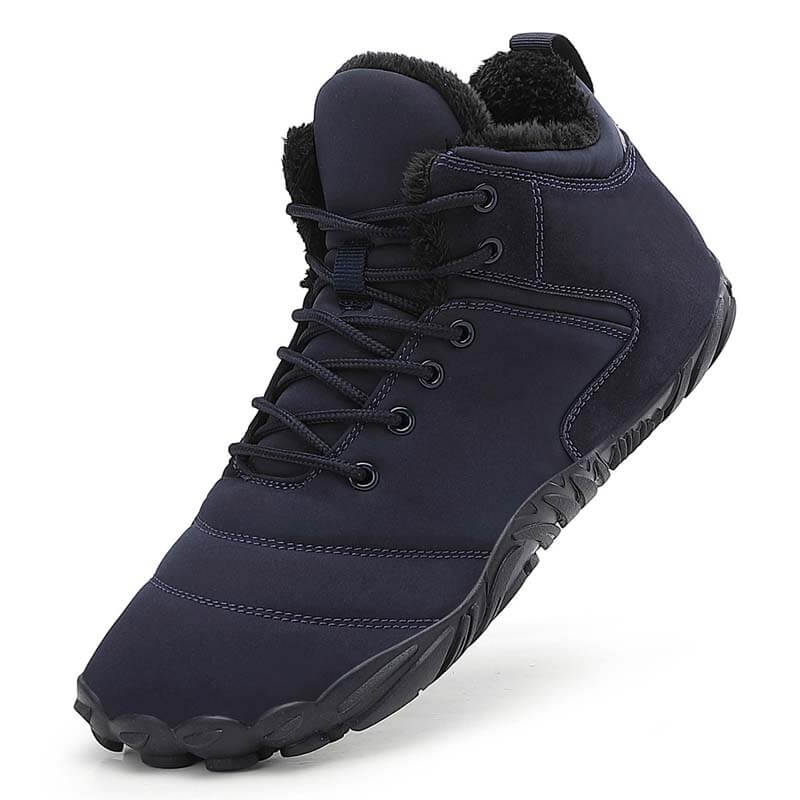 Wanderschuhe Schneestiefel Lässig Verschleißfest Rutschfester & Wasserdichter Barfußschuh für den Winter (Unisex)