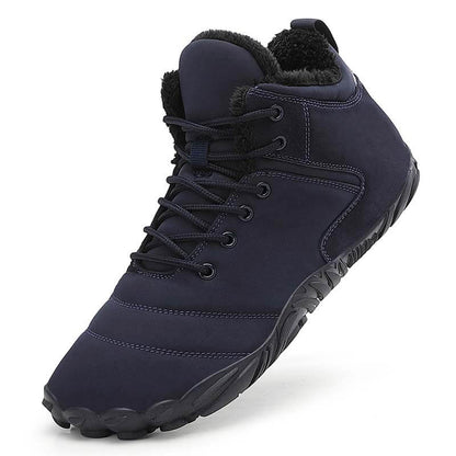 Wanderschuhe Schneestiefel Lässig Verschleißfest Rutschfester & Wasserdichter Barfußschuh für den Winter (Unisex)