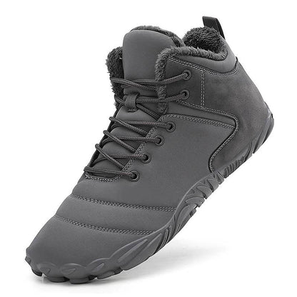 Wanderschuhe Schneestiefel Lässig Verschleißfest Rutschfester & Wasserdichter Barfußschuh für den Winter (Unisex)