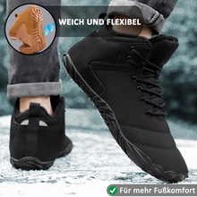 Lade das Bild in den Galerie-Viewer, draussenfeet winter barfussschuhe schneestiefel 31516 schwarz
