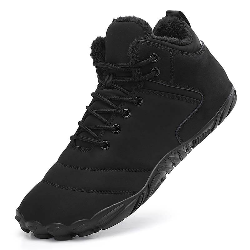 Wanderschuhe Schneestiefel Lässig Verschleißfest Rutschfester & Wasserdichter Barfußschuh für den Winter (Unisex)