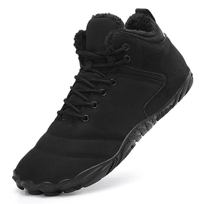 Wanderschuhe Schneestiefel Lässig Verschleißfest Rutschfester & Wasserdichter Barfußschuh für den Winter (Unisex)