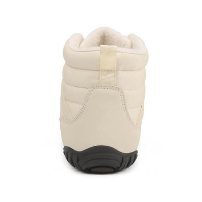 Warme Schneestiefel für den Winter im Freien Verschleißfeste Wanderschuhe mit Mittlerem Schaft Rutschfester & Wasserdichter Barfußschuh für den Winter (Unisex)