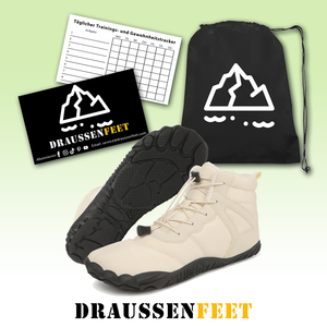 draussenfeet winter barfussschuhe schneestiefel 31517 beige