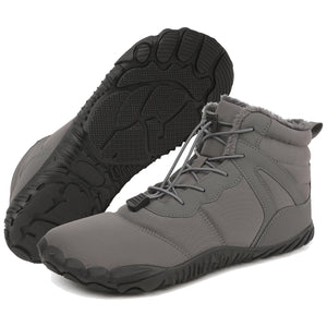 draussenfeet winter barfussschuhe schneestiefel 31517 grau