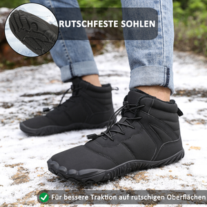 draussenfeet winter barfussschuhe schneestiefel 31517 schwarz