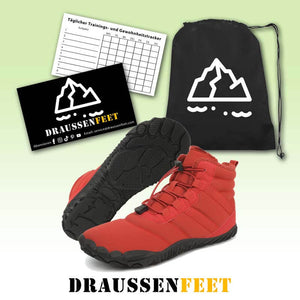 Wanderschuhe Warme Winterstiefel Lässig Rutschfester & Wasserdichter Barfußschuh für den Winter (Unisex)