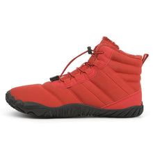 Lade das Bild in den Galerie-Viewer, draussenfeet winter barfussschuhe schneestiefel 31518 weinrot

