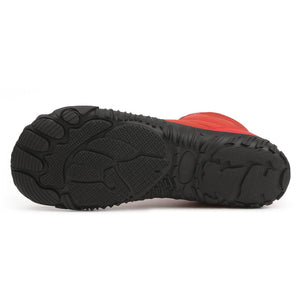 draussenfeet winter barfussschuhe schneestiefel 31518 weinrot