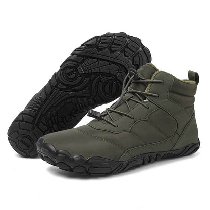 Dicke Schneestiefel für Draußen Warme Bergsteiger- und Wanderschuhe Rutschfester & Wasserdichter Barfußschuh für den Winter (Unisex)