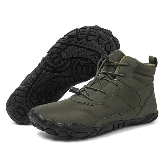 Dicke Schneestiefel für Draußen Warme Bergsteiger- und Wanderschuhe Rutschfester & Wasserdichter Barfußschuh für den Winter (Unisex)