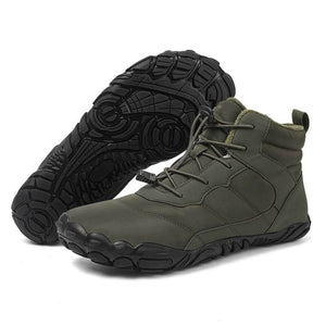 Dicke Schneestiefel für Draußen Warme Bergsteiger- und Wanderschuhe Rutschfester & Wasserdichter Barfußschuh für den Winter (Unisex)