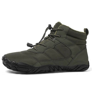Dicke Schneestiefel für Draußen Warme Bergsteiger- und Wanderschuhe Rutschfester & Wasserdichter Barfußschuh für den Winter (Unisex)