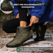 Lade das Bild in den Galerie-Viewer, draussenfeet winter barfussschuhe schneestiefel 31519 armeegrun
