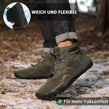 Dicke Schneestiefel für Draußen Warme Bergsteiger- und Wanderschuhe Rutschfester & Wasserdichter Barfußschuh für den Winter (Unisex)