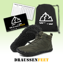 Lade das Bild in den Galerie-Viewer, draussenfeet winter barfussschuhe schneestiefel 31519 armeegrun
