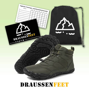 Dicke Schneestiefel für Draußen Warme Bergsteiger- und Wanderschuhe Rutschfester & Wasserdichter Barfußschuh für den Winter (Unisex)