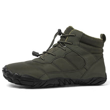 Lade das Bild in den Galerie-Viewer, draussenfeet winter barfussschuhe schneestiefel 31519 armeegrun
