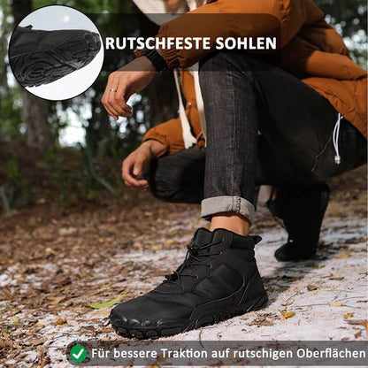 Dicke Schneestiefel für Draußen Warme Bergsteiger- und Wanderschuhe Rutschfester & Wasserdichter Barfußschuh für den Winter (Unisex)