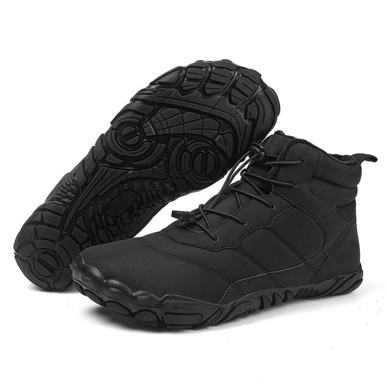 Dicke Schneestiefel für Draußen Warme Bergsteiger- und Wanderschuhe Rutschfester & Wasserdichter Barfußschuh für den Winter (Unisex)