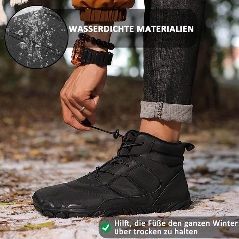 Dicke Schneestiefel für Draußen Warme Bergsteiger- und Wanderschuhe Rutschfester & Wasserdichter Barfußschuh für den Winter (Unisex)
