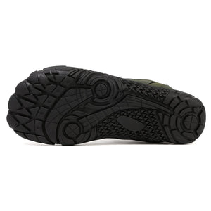 draussenfeet winter barfussschuhe schneestiefel 31521 armeegrun