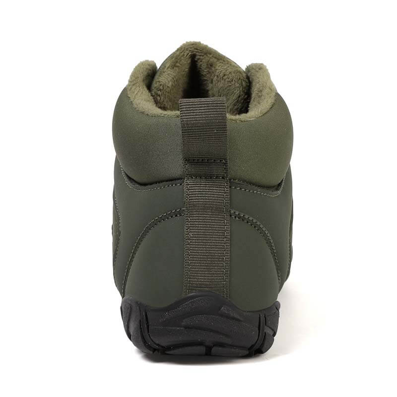 Herren-Schneestiefel mit Mittlerem Schnitt Warm für den Außenbereich Lässig Verschleißfest Wanderschuhe Rutschfester & Wasserdichter Barfußschuh für den Winter