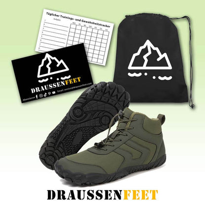 Herren-Schneestiefel mit Mittlerem Schnitt Warm für den Außenbereich Lässig Verschleißfest Wanderschuhe Rutschfester & Wasserdichter Barfußschuh für den Winter