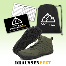 Lade das Bild in den Galerie-Viewer, draussenfeet winter barfussschuhe schneestiefel 31521 armeegrun
