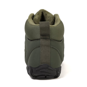 draussenfeet winter barfussschuhe schneestiefel 31521 armeegrun