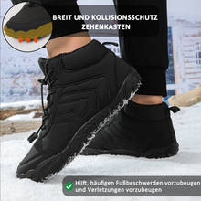 Lade das Bild in den Galerie-Viewer, draussenfeet winter barfussschuhe schneestiefel 31521 schwarz
