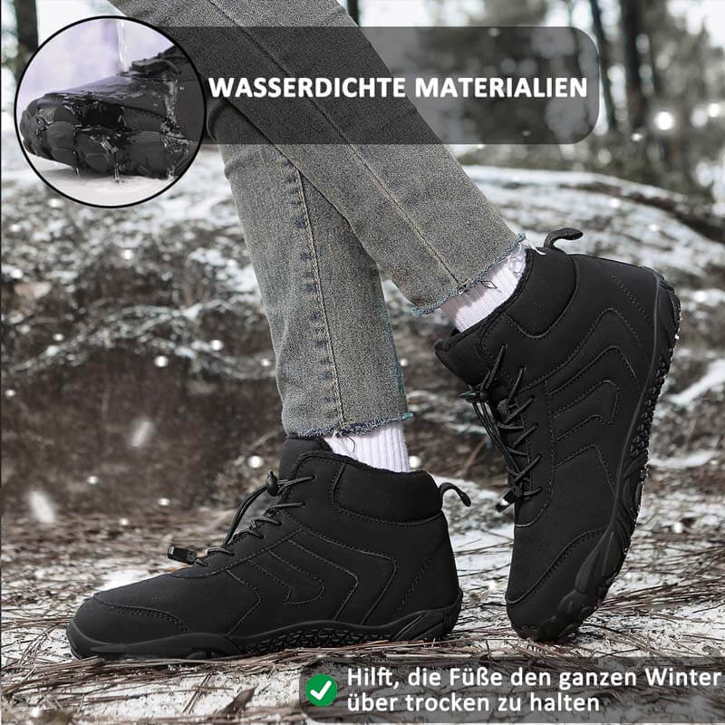 Herren-Schneestiefel mit Mittlerem Schnitt Warm für den Außenbereich Lässig Verschleißfest Wanderschuhe Rutschfester & Wasserdichter Barfußschuh für den Winter