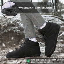 Lade das Bild in den Galerie-Viewer, draussenfeet winter barfussschuhe schneestiefel 31521 schwarz
