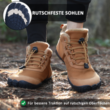 Lade das Bild in den Galerie-Viewer, draussenfeet winter barfussschuhe schneestiefel 31525 braun
