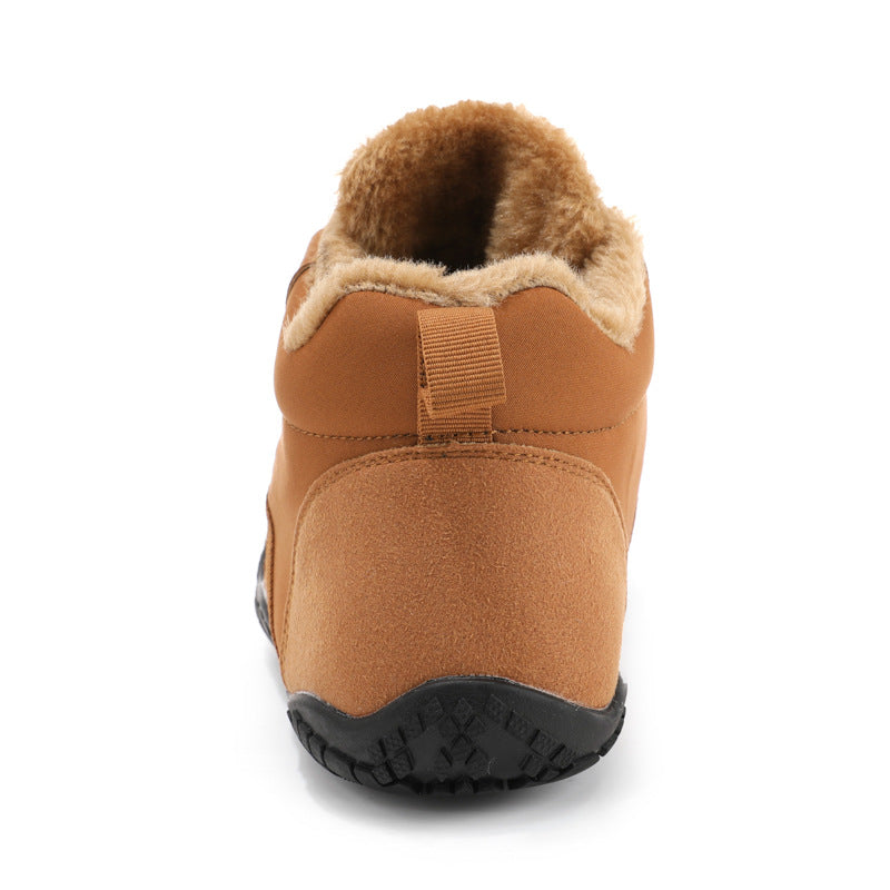 draussenfeet winter barfussschuhe schneestiefel 31525 braun